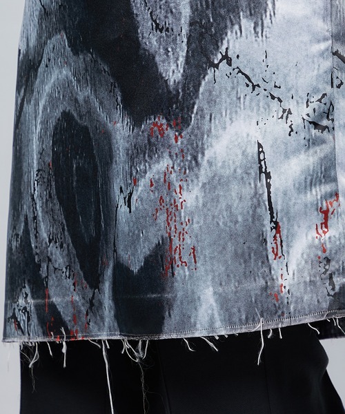 JOHN LAWRENCE SULLIVAN（ジョンローレンスサリバン）の「【JOHN LAWRENCE SULLIVAN/ジョンローレンスサリバン】PRINTED SATIN BOAT NECK DRESS/プリントサテンボートネックドレス（ドレス・レディース・ブラック・FREE）」の10枚目の写真