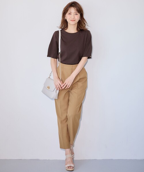 【セール】【洗える】サイドバックルタックテーパード パンツ（その他パンツ）｜any SiS（エニィスィス）