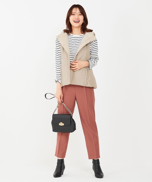 【セール】【洗える】サイドバックルタックテーパード パンツ（その他パンツ）｜any SiS（エニィスィス）