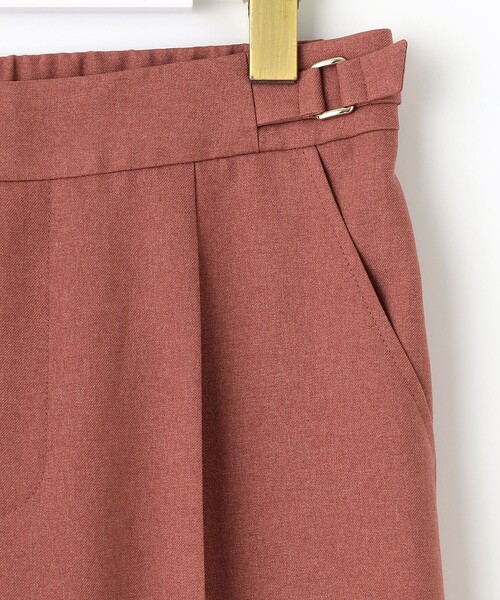 【セール】【洗える】サイドバックルタックテーパード パンツ（その他パンツ）｜any SiS（エニィスィス）