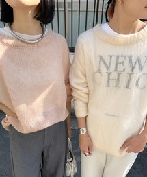 SHENERY | 【WEB限定カラー：ピンク】シアーチュニックニット(ニット/セーター)