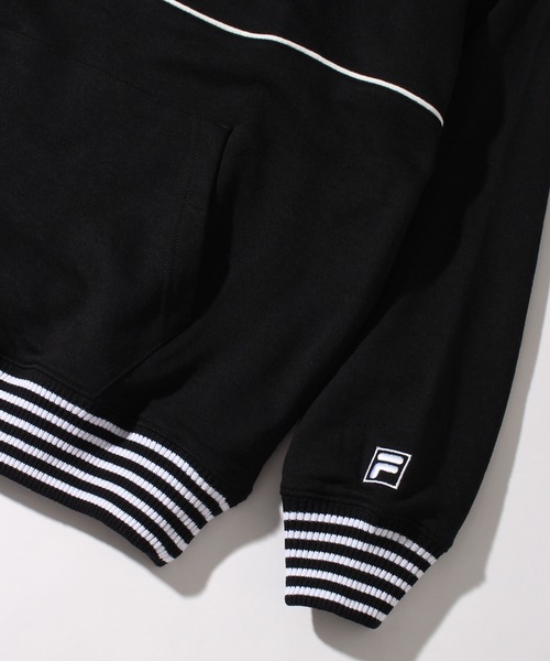 FILA(フィラ)の「【FILA/フィラ】リブライン ビッグシルエット ハーフジップ ロゴ プルオーバー(スウェット・メンズ・コバルトブルー/ブラック/ダークカーキ・L/M/LL)」の14枚目の写真