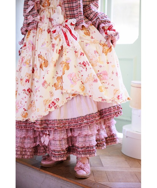 PINK HOUSE×misako aoki Animal Happy Jamプリントミディワンピース