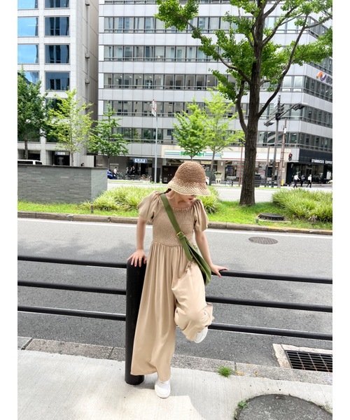 JUMELLE(ジュメロ)の「rough all-in-one(サロペット/オーバーオール・レディース・ブラック/ベージュ・FREE)」の17枚目の写真