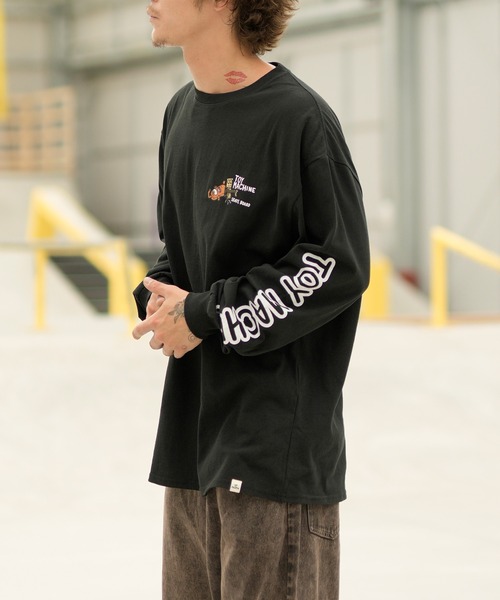 TOY　MACHINE（トイ　マシーン）の「【ムラサキスポーツ限定】TOY MACHINE/トイマシーン ロンT/長袖 ビッグシルエット バックプリント MTMFDLT2（Tシャツ/カットソー・メンズ・オレンジ/ホワイト/ブラック・L/XL/M）」の13枚目の写真