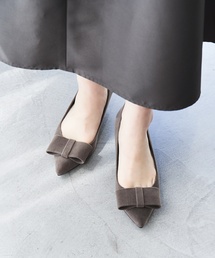 LE TALON | 4.5cmポインテッドプレートリボンパンプス(パンプス)