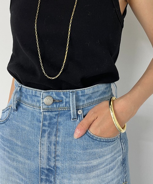 LOUNGEDRESS（ラウンジドレス）の「【YANUK/ヤヌーク】マキシAラインスカート（デニムスカート・レディース・ブルー・X-SMALL/SMALL/MEDIUM）」の15枚目の写真