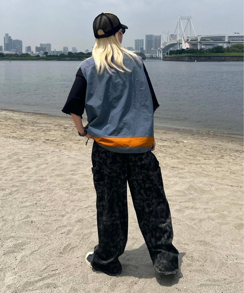 sedacle（セダクル）の「ジグザグステッチナイロンベスト（ベスト・メンズ・ブルー/ブラック・MEDIUM/LARGE）」の11枚目の写真