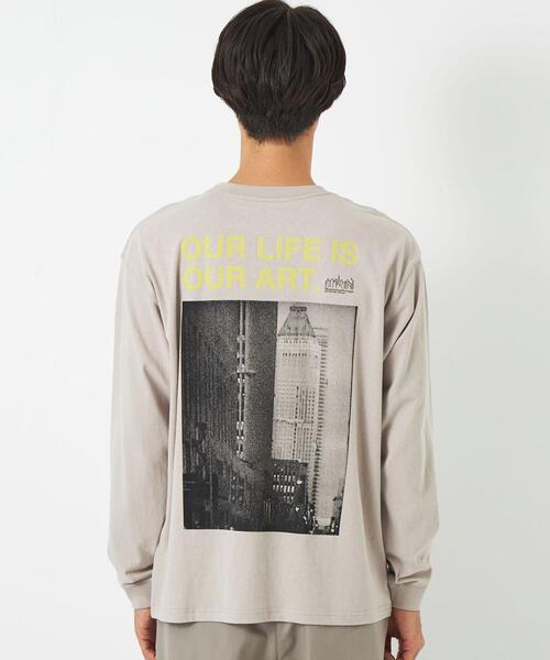 Manhattan Portage（マンハッタンポーテージ）の「＜Manhattan Portage＞フォト Tシャツ（Tシャツ/カットソー・メンズ・ホワイト/ベージュ・S/M/L）」の3枚目の写真