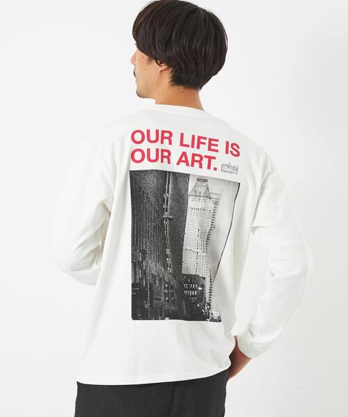 Manhattan Portage（マンハッタンポーテージ）の「＜Manhattan Portage＞フォト Tシャツ（Tシャツ/カットソー・メンズ・ホワイト/ベージュ・S/M/L）」の10枚目の写真