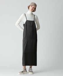 allureville | <予約>サテンエンパイアキャミソールワンピース(ジャンパースカート)