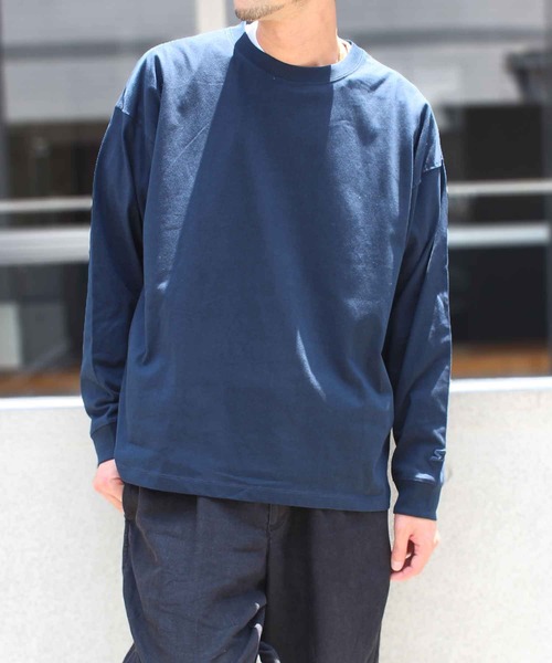 STARTER（スターター）の「【STARTER】スターター 23SS BIG 長袖  ロングスリーブ Tシャツ 1634092（Tシャツ/カットソー・メンズ・モカ/カーキ/ホワイト/ライトグレー/ブラック/ネイビー/ラベンダー/ヘザーグレー・XL/XXL/M/S/L）」の2枚目の写真