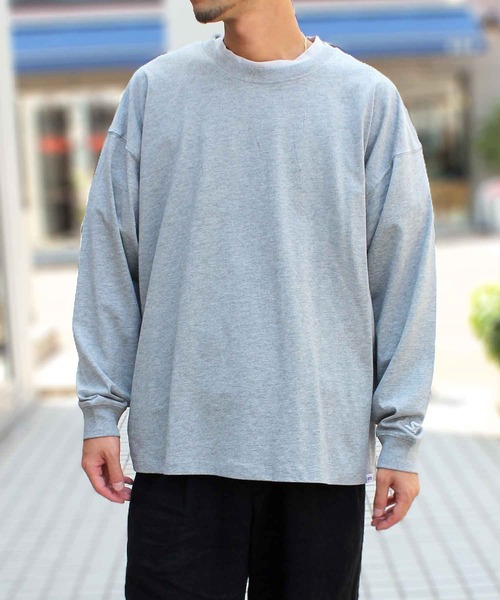 STARTER（スターター）の「【STARTER】スターター 23SS BIG 長袖  ロングスリーブ Tシャツ 1634092（Tシャツ/カットソー・メンズ・モカ/カーキ/ホワイト/ライトグレー/ブラック/ネイビー/ラベンダー/ヘザーグレー・XL/XXL/M/S/L）」の5枚目の写真