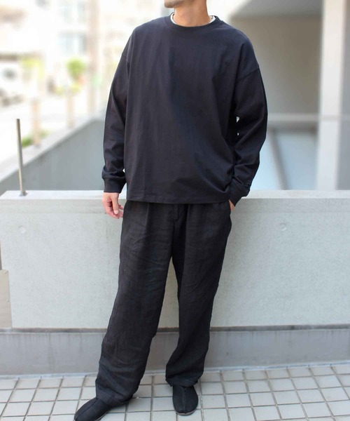 STARTER（スターター）の「【STARTER】スターター 23SS BIG 長袖  ロングスリーブ Tシャツ 1634092（Tシャツ/カットソー・メンズ・モカ/カーキ/ホワイト/ライトグレー/ブラック/ネイビー/ラベンダー/ヘザーグレー・XL/XXL/M/S/L）」の13枚目の写真