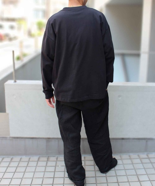 STARTER（スターター）の「【STARTER】スターター 23SS BIG 長袖  ロングスリーブ Tシャツ 1634092（Tシャツ/カットソー・メンズ・モカ/カーキ/ホワイト/ライトグレー/ブラック/ネイビー/ラベンダー/ヘザーグレー・XL/XXL/M/S/L）」の14枚目の写真