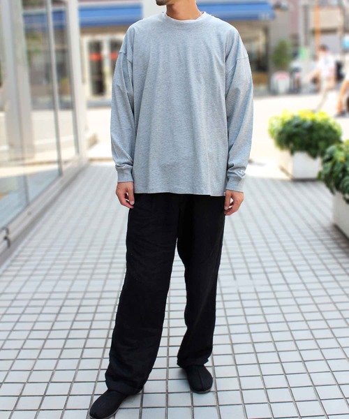 STARTER（スターター）の「【STARTER】スターター 23SS BIG 長袖  ロングスリーブ Tシャツ 1634092（Tシャツ/カットソー・メンズ・モカ/カーキ/ホワイト/ライトグレー/ブラック/ネイビー/ラベンダー/ヘザーグレー・XL/XXL/M/S/L）」の20枚目の写真