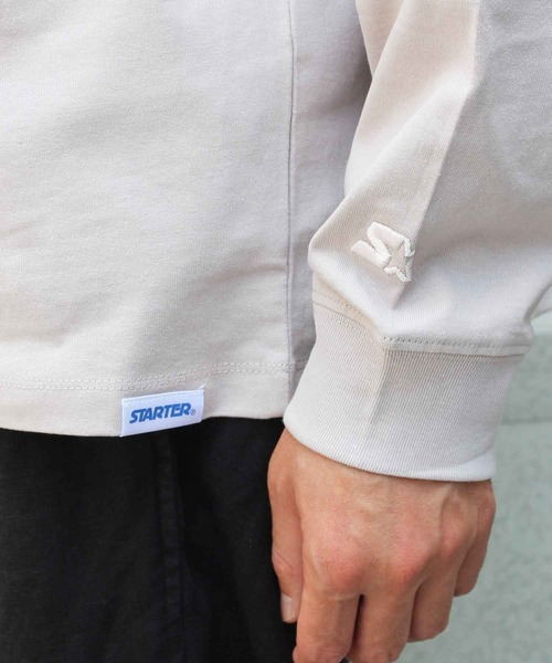 STARTER（スターター）の「【STARTER】スターター 23SS BIG 長袖  ロングスリーブ Tシャツ 1634092（Tシャツ/カットソー・メンズ・モカ/カーキ/ホワイト/ライトグレー/ブラック/ネイビー/ラベンダー/ヘザーグレー・XL/XXL/M/S/L）」の19枚目の写真