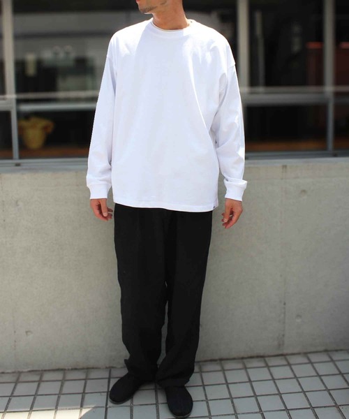 STARTER（スターター）の「【STARTER】スターター 23SS BIG 長袖  ロングスリーブ Tシャツ 1634092（Tシャツ/カットソー・メンズ・モカ/カーキ/ホワイト/ライトグレー/ブラック/ネイビー/ラベンダー/ヘザーグレー・XL/XXL/M/S/L）」の9枚目の写真