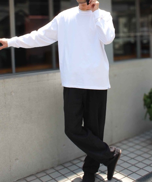 STARTER（スターター）の「【STARTER】スターター 23SS BIG 長袖  ロングスリーブ Tシャツ 1634092（Tシャツ/カットソー・メンズ・モカ/カーキ/ホワイト/ライトグレー/ブラック/ネイビー/ラベンダー/ヘザーグレー・XL/XXL/M/S/L）」の10枚目の写真