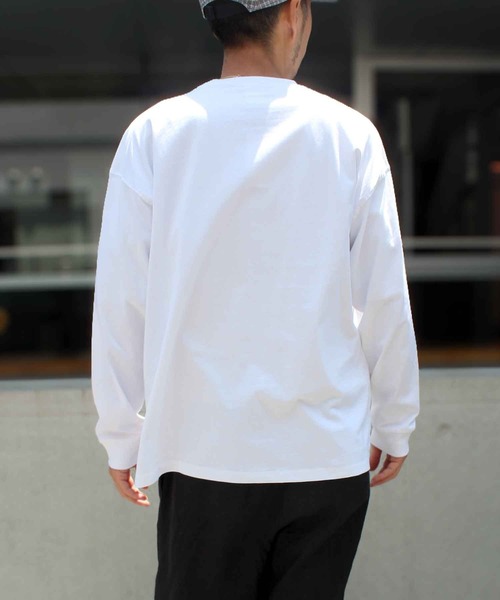 STARTER（スターター）の「【STARTER】スターター 23SS BIG 長袖  ロングスリーブ Tシャツ 1634092（Tシャツ/カットソー・メンズ・モカ/カーキ/ホワイト/ライトグレー/ブラック/ネイビー/ラベンダー/ヘザーグレー・XL/XXL/M/S/L）」の11枚目の写真