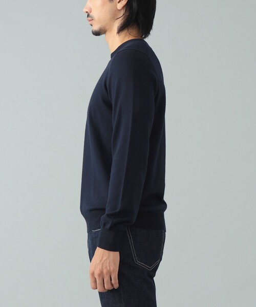 美品✨現行GRAN SASSO 2024年　コットンニット　ブルー　50 XL 美品✨現行GRAN SASSO 2024年 コットンニット ブルー 50 XL メンズ