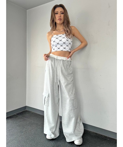 EGOIST（エゴイスト）の「モノグラム柄ビスチェ（キャミソール・レディース・ブラック/ホワイト・FREE）」の17枚目の写真