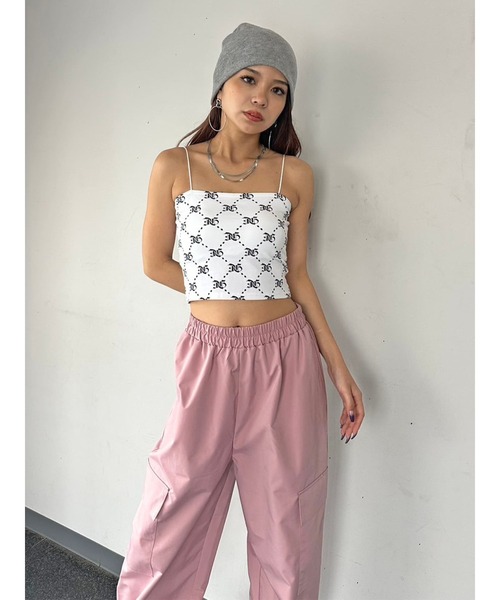 EGOIST（エゴイスト）の「モノグラム柄ビスチェ（キャミソール・レディース・ブラック/ホワイト・FREE）」の20枚目の写真