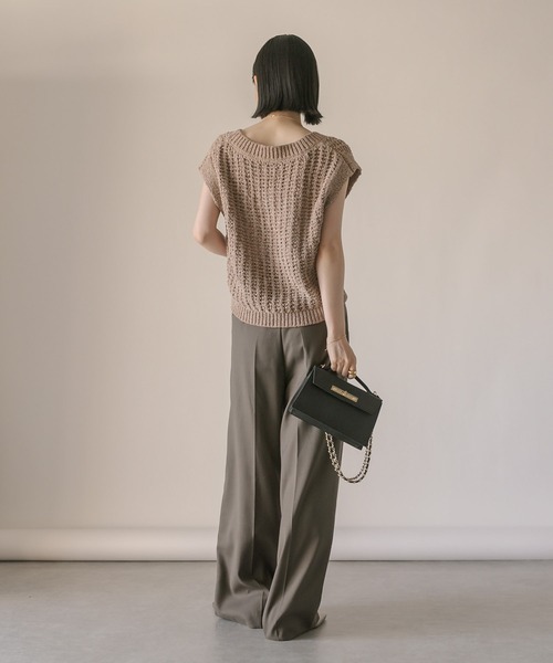 RIVE DROITE(リヴドロワ)の「チェーンミニハンドバッグ(ハンドバッグ・レディース・ブラック/キャメル/イエロー/サックスブルー・FREE)」の13枚目の写真