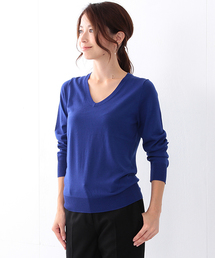 Demi-Luxe BEAMS | 【BAILA10月号掲載】Demi-Luxe BEAMS / 16G Vネック プルオーバー(ニット/セーター)