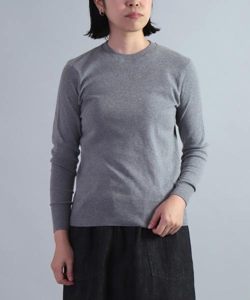 gicipi（ジチピ）の「[ gicipi ] FRAGORA　フラーゴラ (2311A) / クルーネック フィットトップス（ニット/セーター・レディース・オフホワイト/ブラック/ネイビー/ベージュ/グレー/ピンク・1）」の21枚目の写真