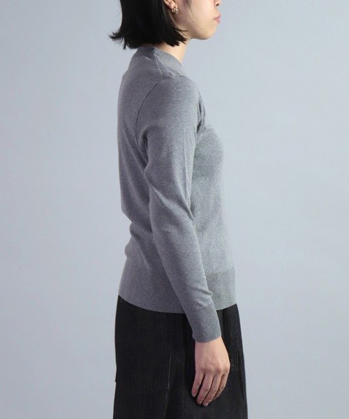 gicipi（ジチピ）の「[ gicipi ] FRAGORA　フラーゴラ (2311A) / クルーネック フィットトップス（ニット/セーター・レディース・オフホワイト/ブラック/ネイビー/ベージュ/グレー/ピンク・1）」の9枚目の写真