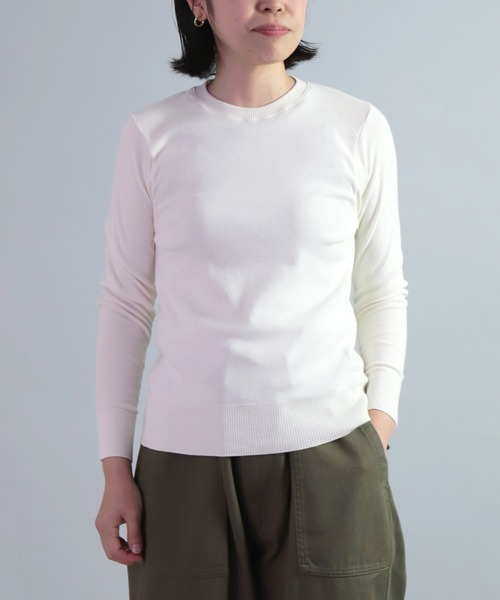 gicipi（ジチピ）の「[ gicipi ] FRAGORA　フラーゴラ (2311A) / クルーネック フィットトップス（ニット/セーター・レディース・オフホワイト/ブラック/ネイビー/ベージュ/グレー/ピンク・1）」の15枚目の写真