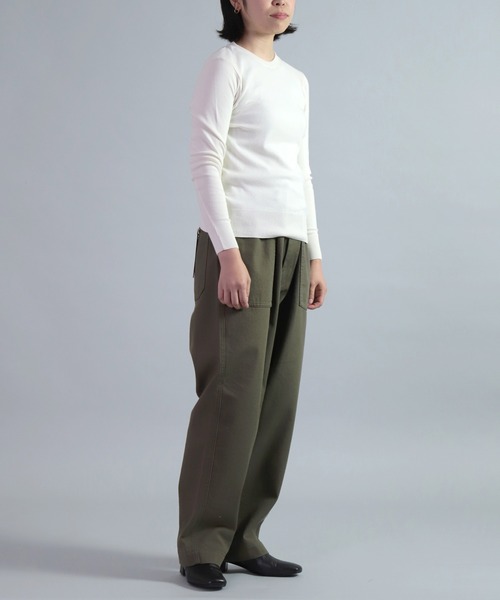 gicipi（ジチピ）の「[ gicipi ] FRAGORA　フラーゴラ (2311A) / クルーネック フィットトップス（ニット/セーター・レディース・オフホワイト/ブラック/ネイビー/ベージュ/グレー/ピンク・1）」の16枚目の写真