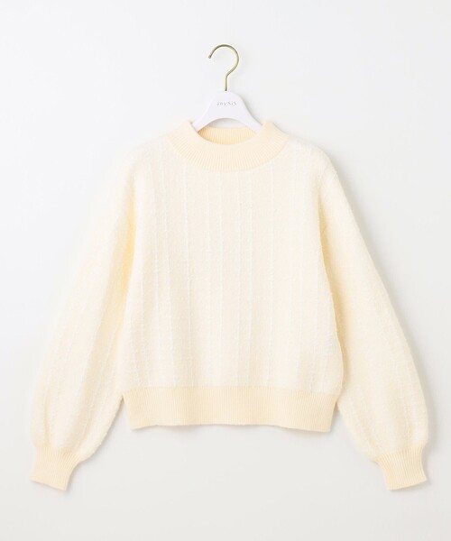ANY SIS（エニィスィス）の「【洗える】フラッフィーパターン ニット（ニット/セーター・レディース・アイボリー系/ブラック系・2）」の7枚目の写真