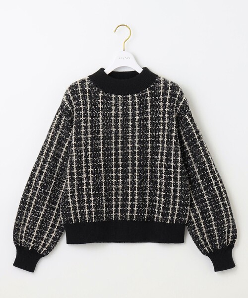 ANY SIS（エニィスィス）の「【洗える】フラッフィーパターン ニット（ニット/セーター・レディース・アイボリー系/ブラック系・2）」の8枚目の写真