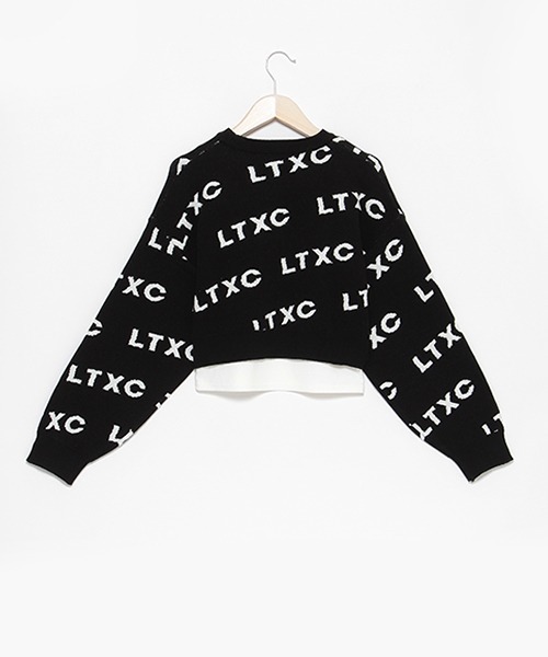 LOVETOXIC(ラブトキシック)の「【LTXC】ロゴジャガードインナーSET(ニット/セーター・キッズ・ブラック/オフホワイト・M/L/S/LL)」の6枚目の写真