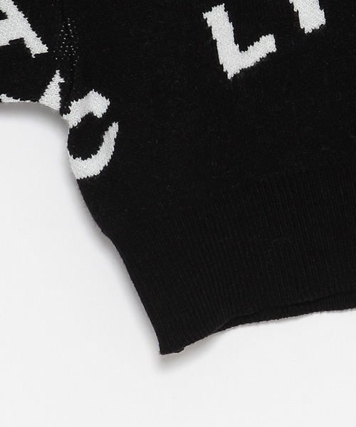 LOVETOXIC(ラブトキシック)の「【LTXC】ロゴジャガードインナーSET(ニット/セーター・キッズ・ブラック/オフホワイト・M/L/S/LL)」の10枚目の写真