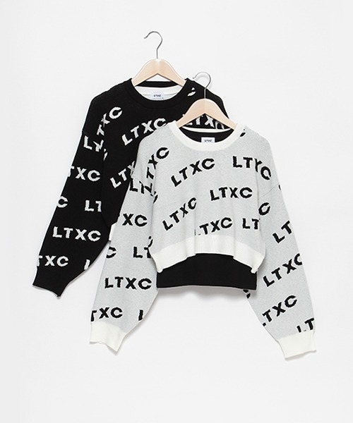 LOVETOXIC(ラブトキシック)の「【LTXC】ロゴジャガードインナーSET(ニット/セーター・キッズ・ブラック/オフホワイト・M/L/S/LL)」の15枚目の写真