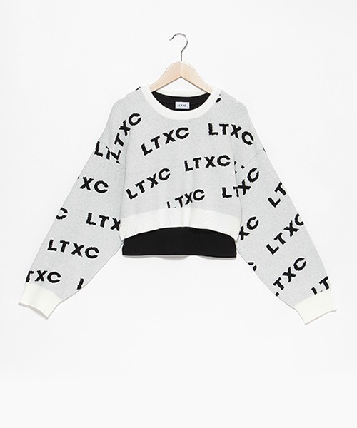 LOVETOXIC(ラブトキシック)の「【LTXC】ロゴジャガードインナーSET(ニット/セーター・キッズ・ブラック/オフホワイト・M/L/S/LL)」の19枚目の写真