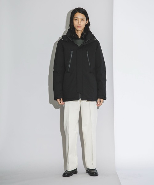 NANO universe（ナノユニバース）の「｢西川ダウン(R)｣フードデタッチャブルMATSUMIダウン（ダウンジャケット/コート・メンズ・チャコール/ベージュ/ブラック・M/L/S）」の10枚目の写真