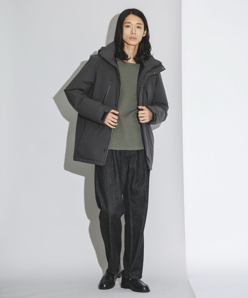 NANO universe（ナノユニバース）の「｢西川ダウン(R)｣フードデタッチャブルMATSUMIダウン（ダウンジャケット/コート・メンズ・チャコール/ベージュ/ブラック・M/L/S）」の16枚目の写真