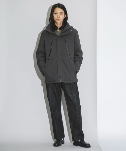 NANO universe（ナノユニバース）の「｢西川ダウン(R)｣フードデタッチャブルMATSUMIダウン（ダウンジャケット/コート・メンズ・チャコール/ベージュ/ブラック・M/L/S）」の17枚目の写真