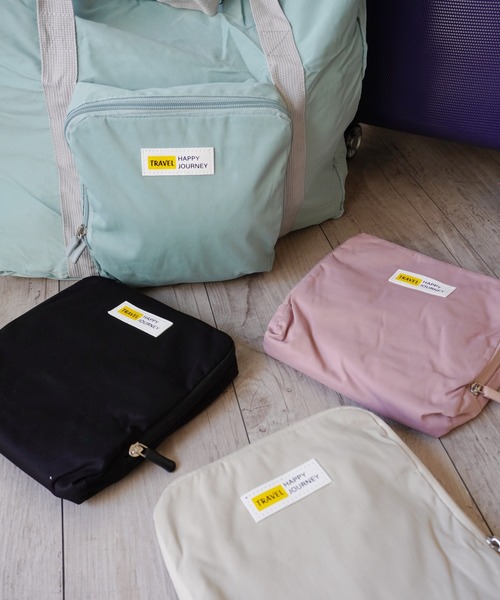 Port(ポート)の「折りたたみ式 ナチュラルカラー トラベル バッグ / 旅行バッグ #(トラベルグッズ・レディース・ブラック/ピンク/ミント/ベージュ・FREE)」の18枚目の写真