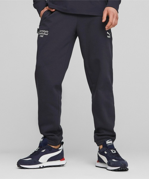 PUMA(プーマ)の「PUMA プーマ メンズ PUMA TEAM スウェットパンツ(その他パンツ・メンズ・レッド系その他/ネイビー・LARGE/MEDIUM/X-LARGE/X-SMALL/SMALL)」の2枚目の写真