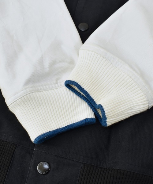 adidas（アディダス）の「【ヴィンテージ古着】adidas / アディダス ロゴ刺繍入り コットン スタジャン（スタジャン・メンズ・ブラック・MEDIUM）」の7枚目の写真