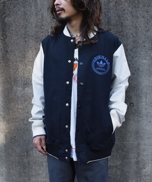 adidas（アディダス）の「【ヴィンテージ古着】adidas / アディダス ロゴ刺繍入り コットン スタジャン（スタジャン・メンズ・ブラック・MEDIUM）」の14枚目の写真