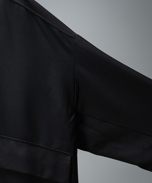 KUUUPY（クーピー）の「Stand Up Collar Zip Blouson - スタンドカラージップブルゾン【セットアップ対応】（ブルゾン・メンズ・ブラック/チャコールグレー/アイボリー・SMALL/LARGE/MEDIUM）」の4枚目の写真