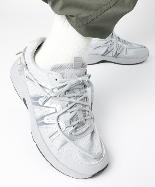 SETUP7（セットアップセブン）の「【SETUP7】ユーティリティクッションスニーカー XT-6 KNF037（スニーカー・メンズ・ブラック/ベージュ/グレー・40/42/44）」の3枚目の写真