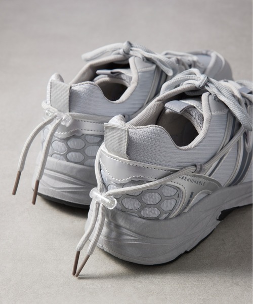 SETUP7（セットアップセブン）の「【SETUP7】ユーティリティクッションスニーカー XT-6 KNF037（スニーカー・メンズ・ブラック/ベージュ/グレー・40/42/44）」の11枚目の写真