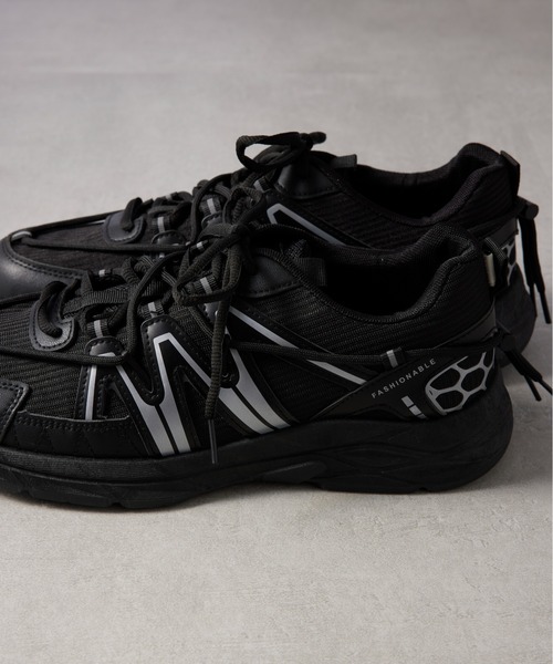 SETUP7（セットアップセブン）の「【SETUP7】ユーティリティクッションスニーカー XT-6 KNF037（スニーカー・メンズ・ブラック/ベージュ/グレー・40/42/44）」の6枚目の写真